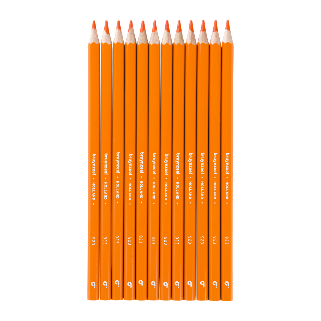 Crayons de couleur super Bruynzeel en orange
