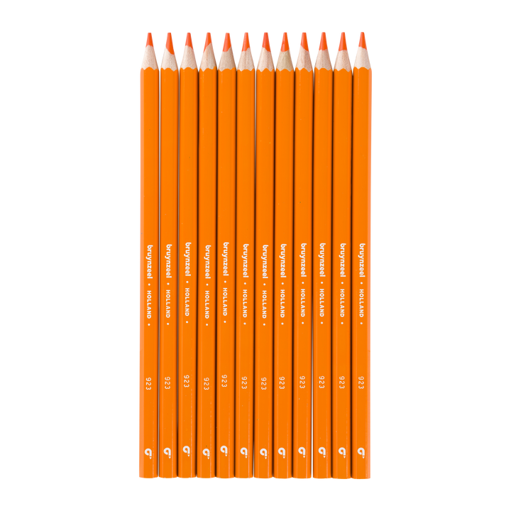 Crayons de couleur super Bruynzeel en orange