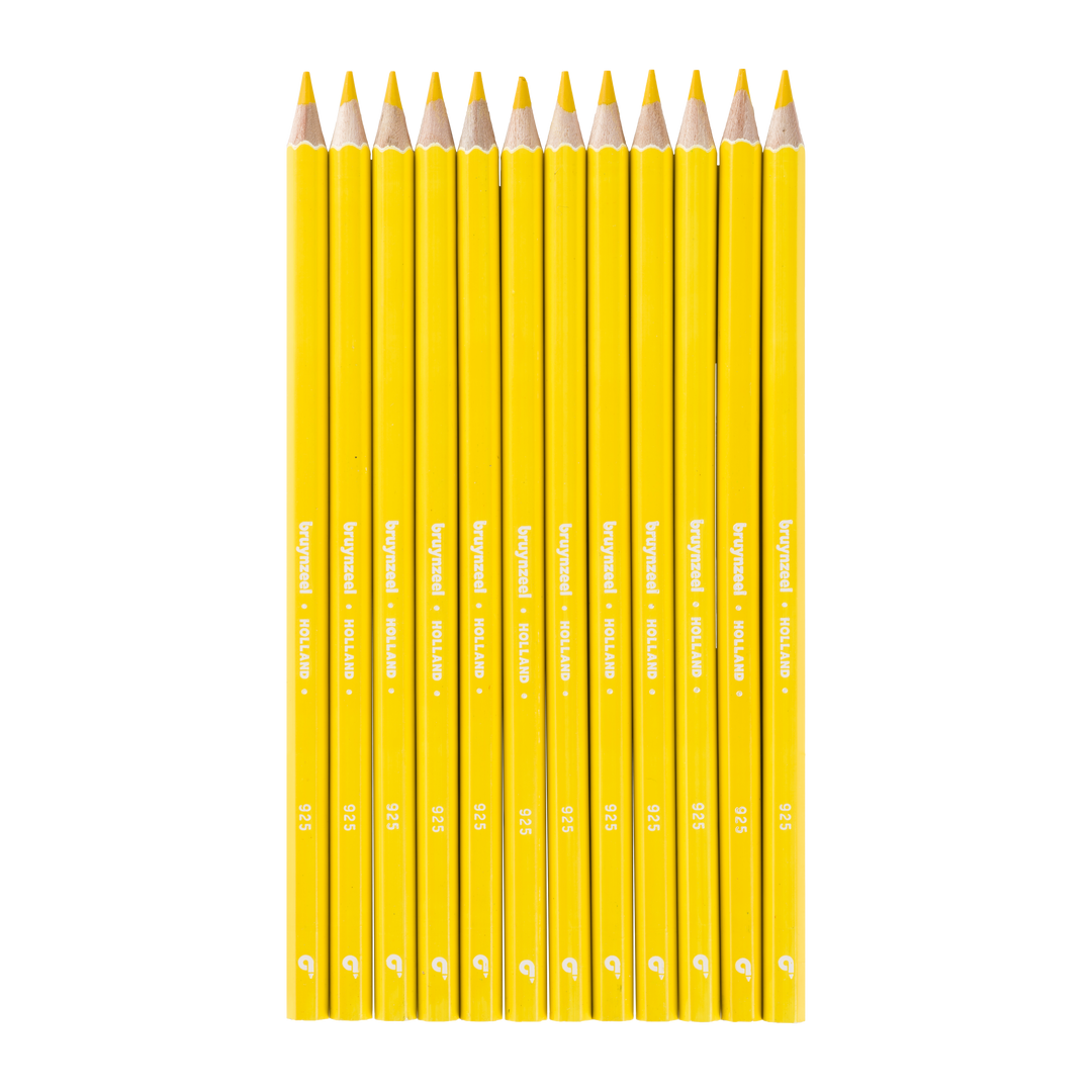 Crayons de couleur Bruynzeel Super en jaune citron