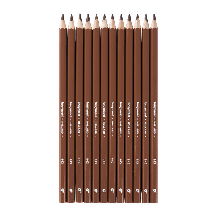 Crayons de couleur Bruynzeel Super en brun foncé