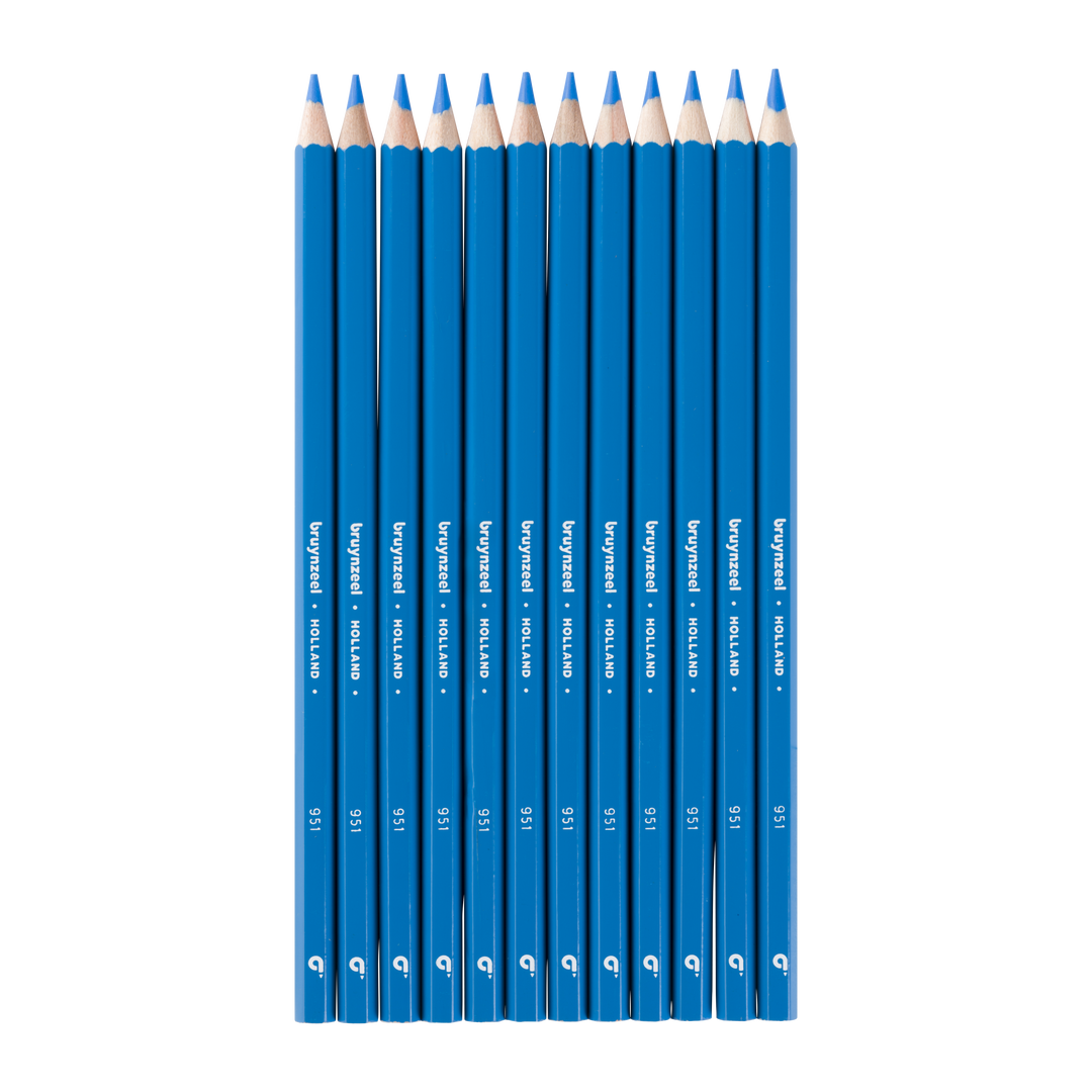 Crayons de couleur Bruynzeel Super en bleu clair