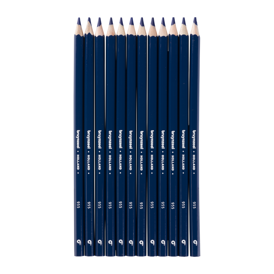 Crayons de couleur Bruynzeel Super en bleu cobalt