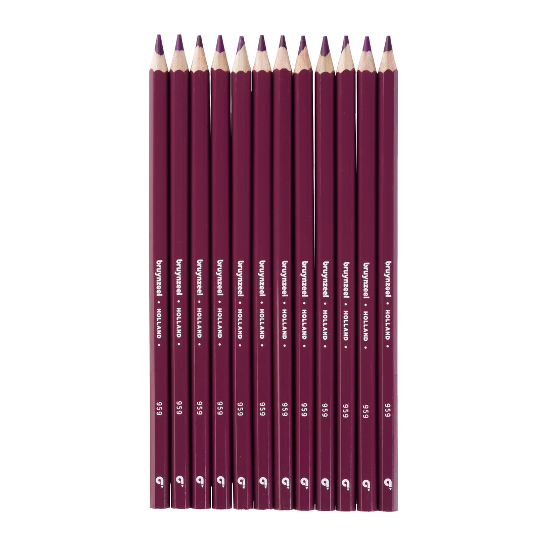 Bruynzeel Super Farbstifte in Rotviolett 12er Set