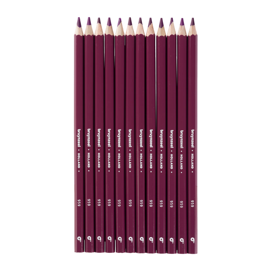 Bruynzeel Super Farbstifte in Rotviolett 12er Set