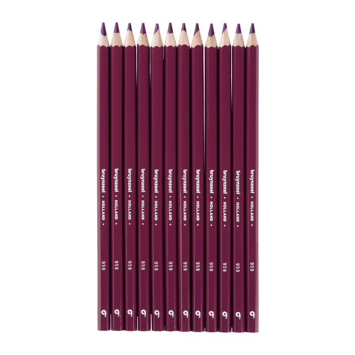 Crayons de couleur Bruynzeel Super en rouge violet