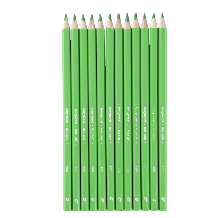 Crayons de couleur Bruynzeel Super en vert clair