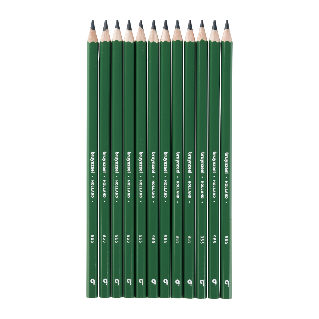Crayons de couleur Bruynzeel Super en vert mousse