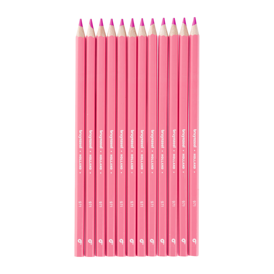 Bruynzeel Super Farbstifte in Zuckerstangenrosa 12er Set