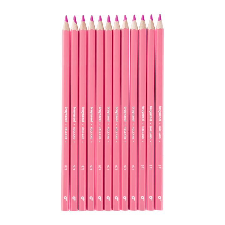 Crayons de couleur Bruynzeel Super en rose bonbon