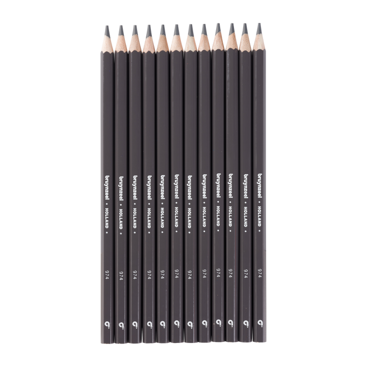 Crayons de couleur Bruynzeel Super en gris foncé