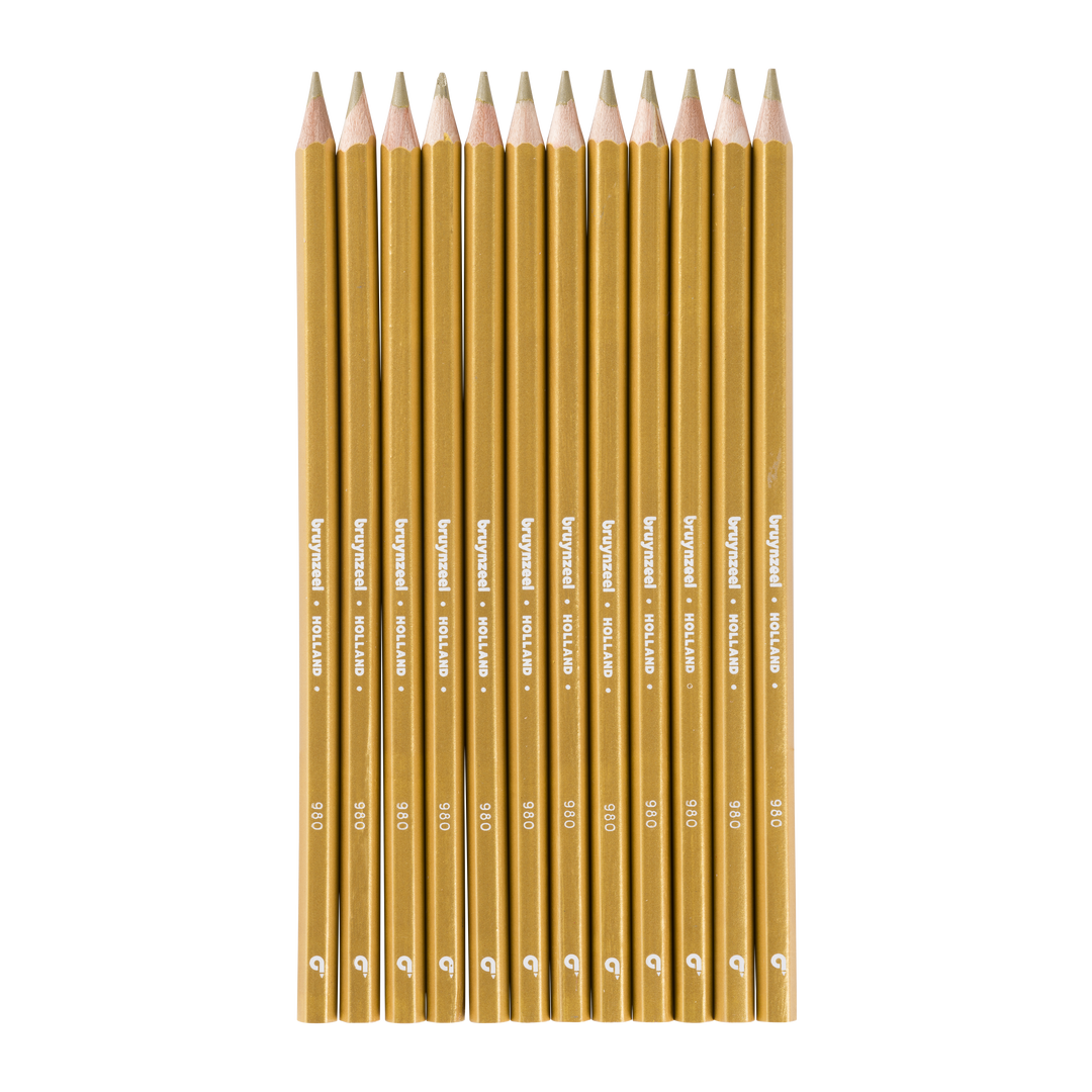 Crayons de couleur Bruynzeel Super en or