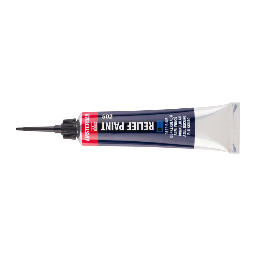 Amsterdam Relieffarbe Tube 20 ml Dunkelblau 502