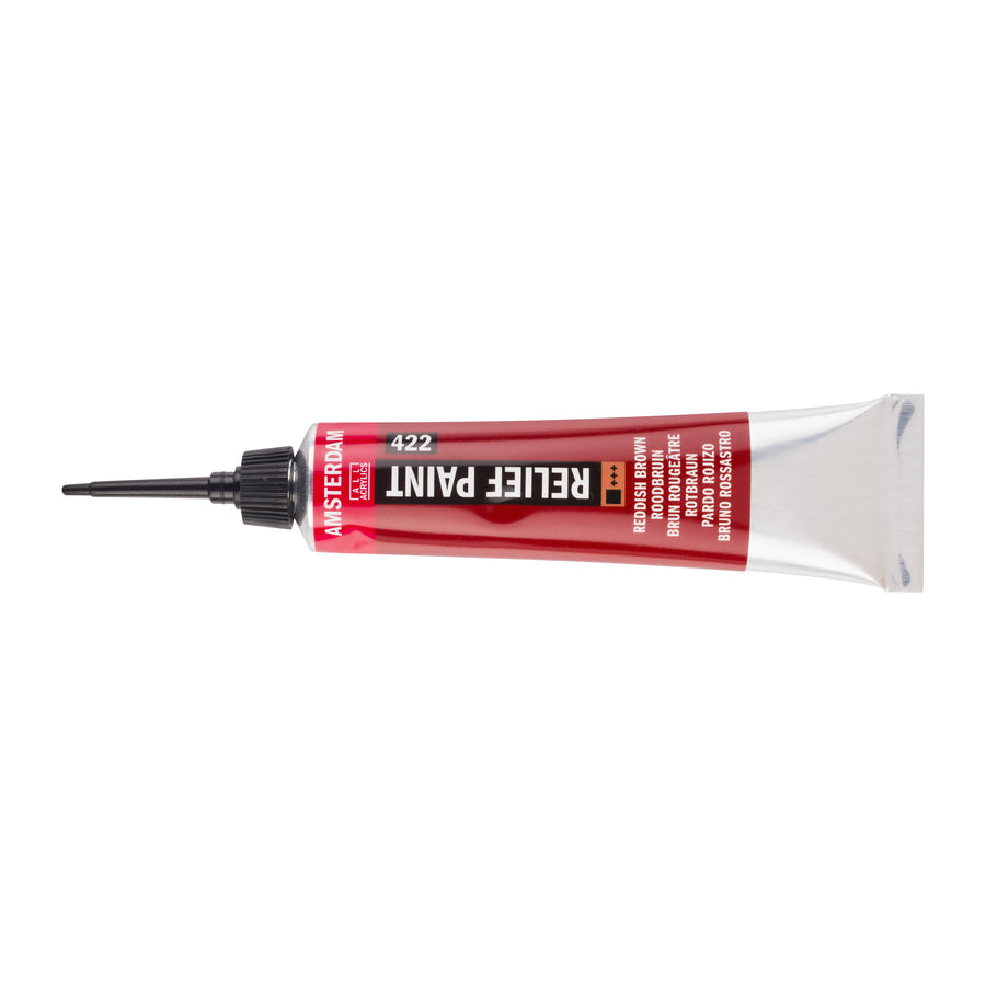 Amsterdam Relieffarbe Tube 20 ml Rotbraun 422