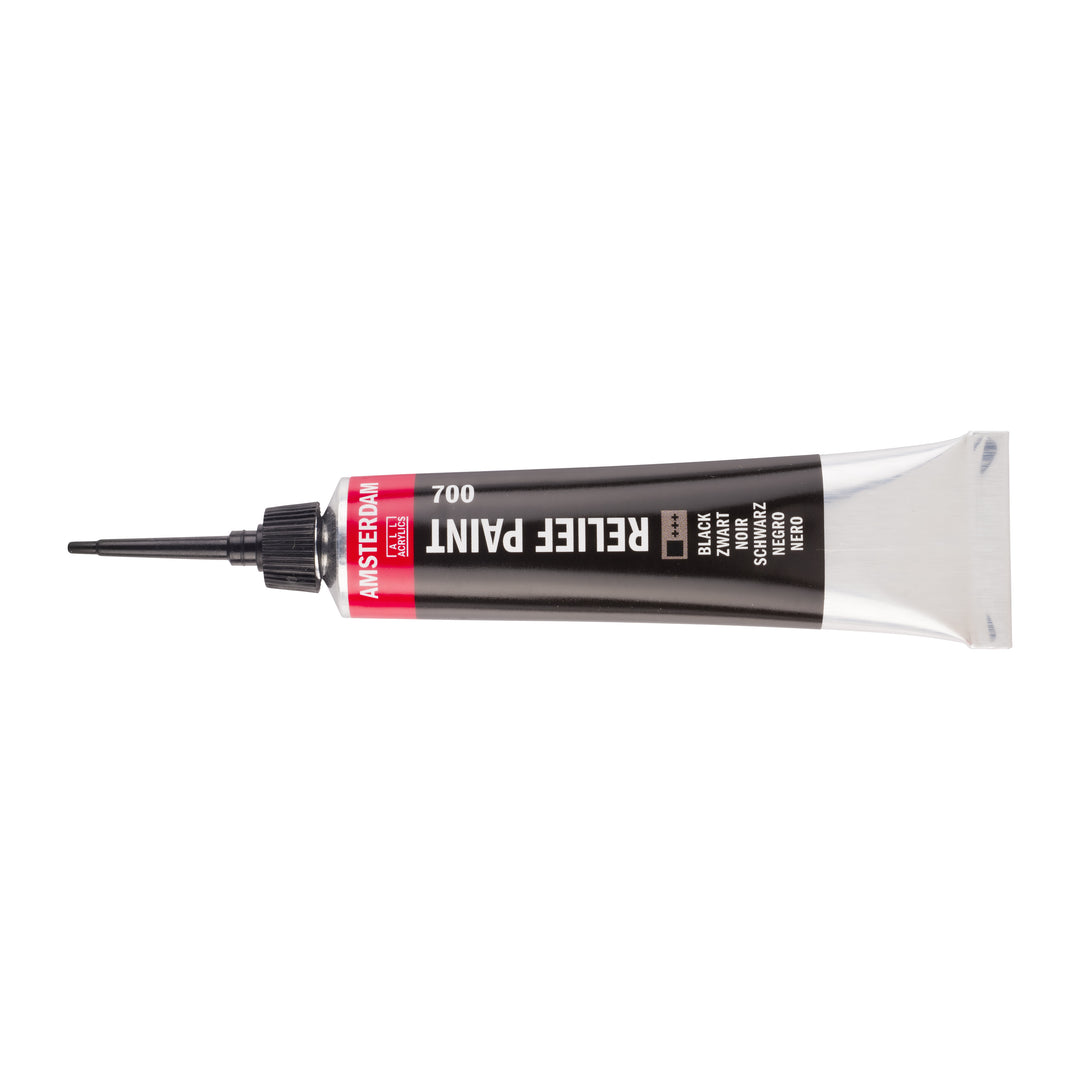 Amsterdam Relieffarbe Tube 20 ml Schwarz 700