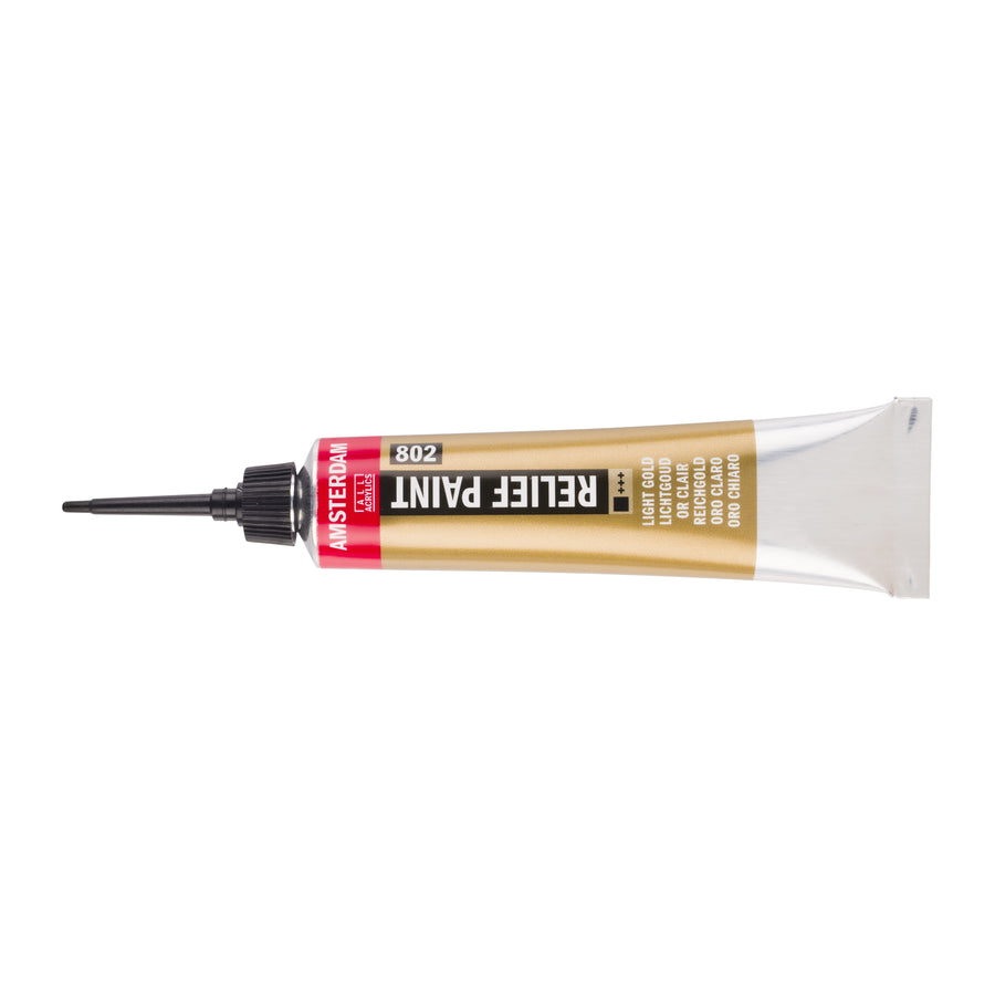 Amsterdam Relieffarbe Tube 20 ml Reichgold 802