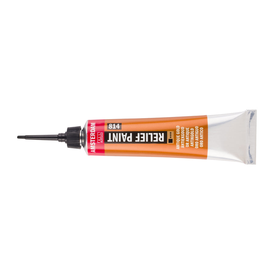 Amsterdam Relieffarbe Tube 20 ml Antikgold 814