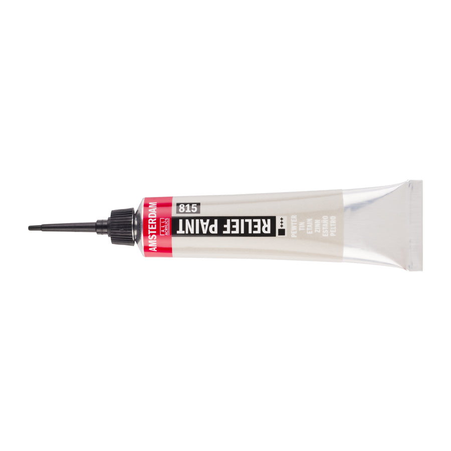 Amsterdam Relieffarbe Tube 20 ml Zinn 815