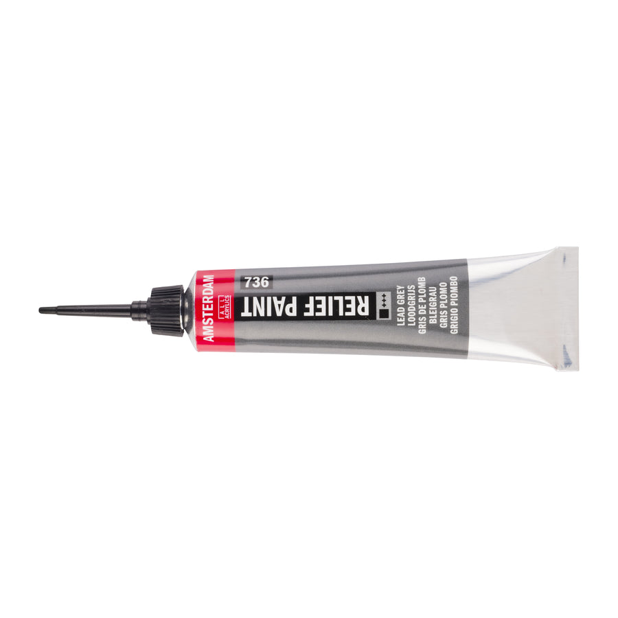 Amsterdam Relieffarbe Tube 20 ml Bleigrau 736