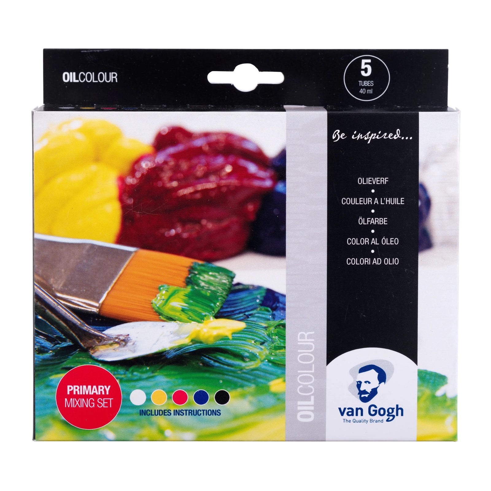 Van Gogh Ölfarben Primärfarben-Mischset | 5 x 40 ml - Kidis Art