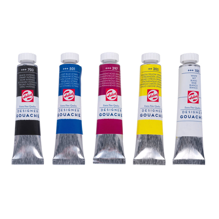Talens Gouache Extra Fine Mischset | 5 x 20 ml Talens
