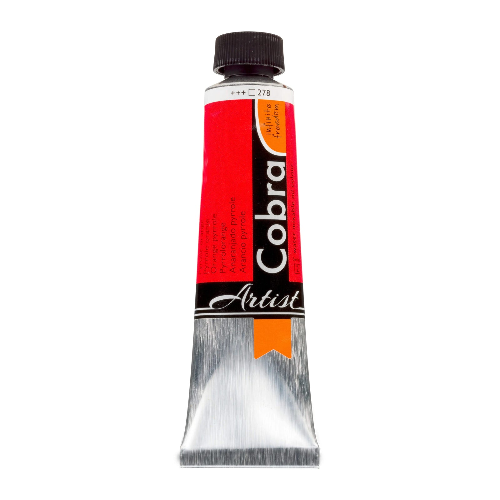 Cobra Artist Wassermischbare Ölfarbe Tube 40 ml Pyrrolorange 278 - Kidis Art