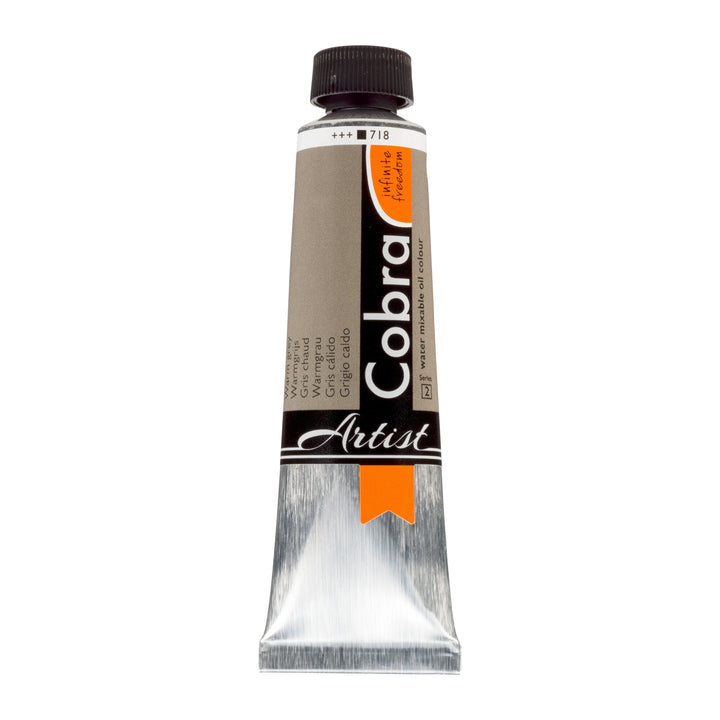 Cobra Artist Wassermischbare Ölfarbe Tube 40 ml Warmgrau 718