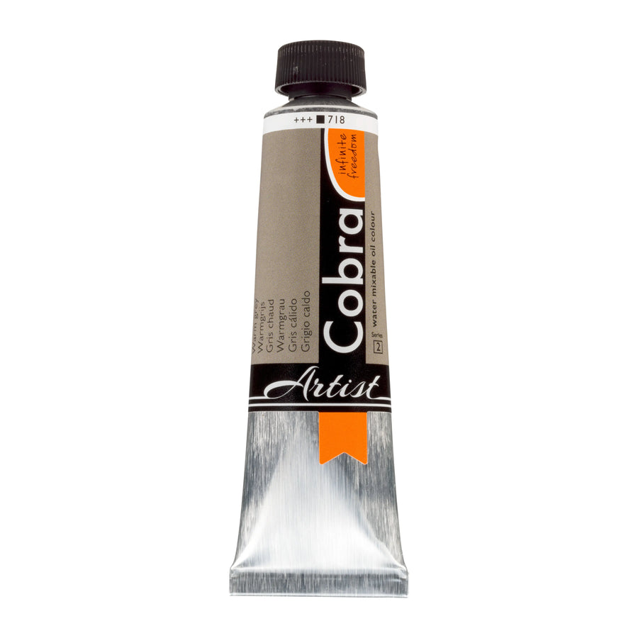 Cobra Artist Wassermischbare Ölfarbe Tube 40 ml Warmgrau 718