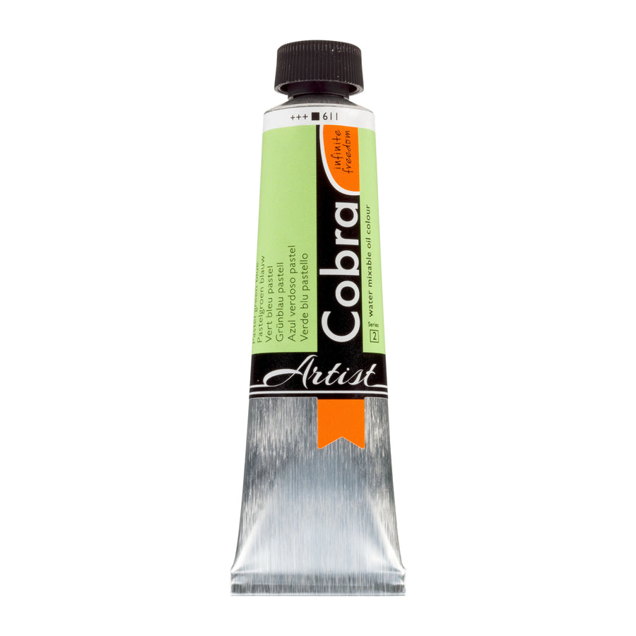 Cobra Artist Wassermischbare Ölfarbe Tube 40 ml Grünblau Pastell 611