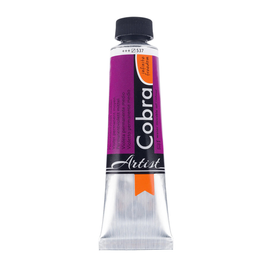 Cobra Artist Wassermischbare Ölfarbe Tube 40 ml Permanentviolett Mittel 537