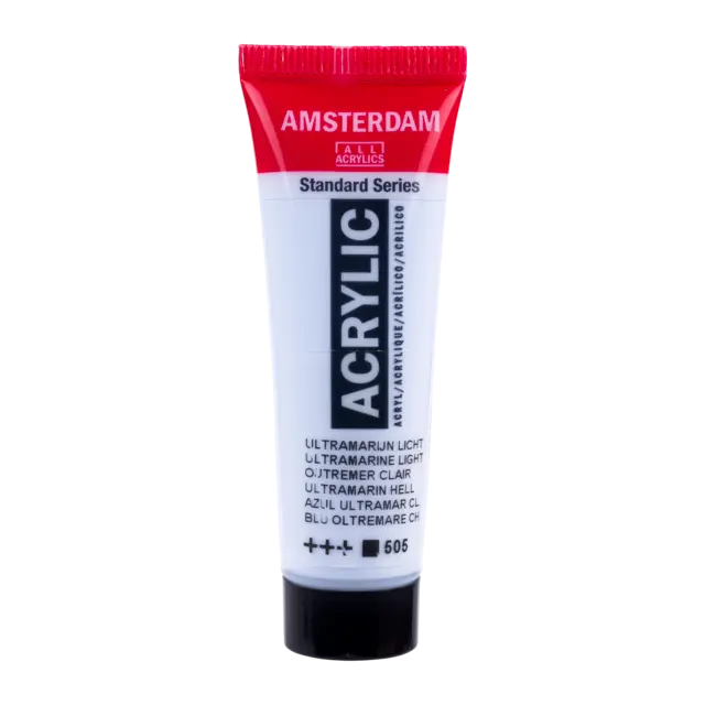 Amsterdam Standard Series Acrylfarbe Tube 20 ml Ultramarin Hell 505 - Kidis Art