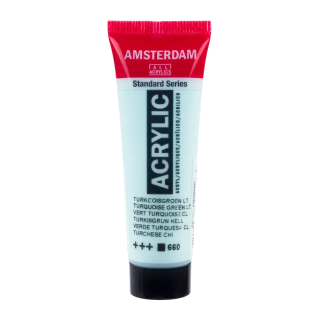 Amsterdam Standard Series Acrylfarbe Tube 20 ml Türkisgrün Hell 660 - Kidis Art