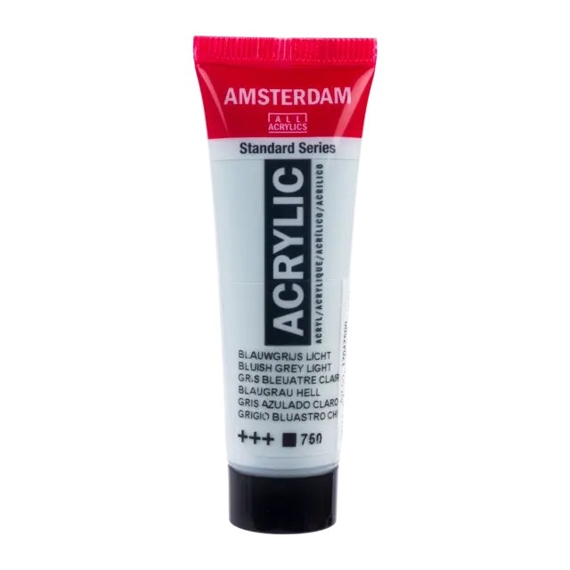 Amsterdam Standard Series Acrylfarbe Tube 20 ml Blaugrau Hell 750 - Kidis Art