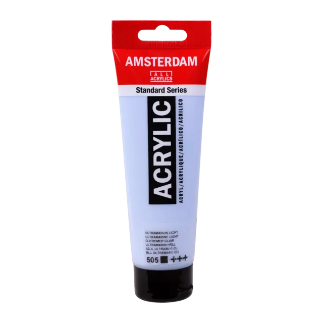 Amsterdam Standard Series Acrylfarbe Tube 120 ml Ultramarin Hell 505 - Kidis Art