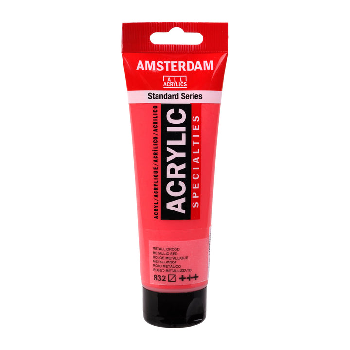 Amsterdam Standard Series Acrylfarbe Tube 120 ml Metallicrot 832