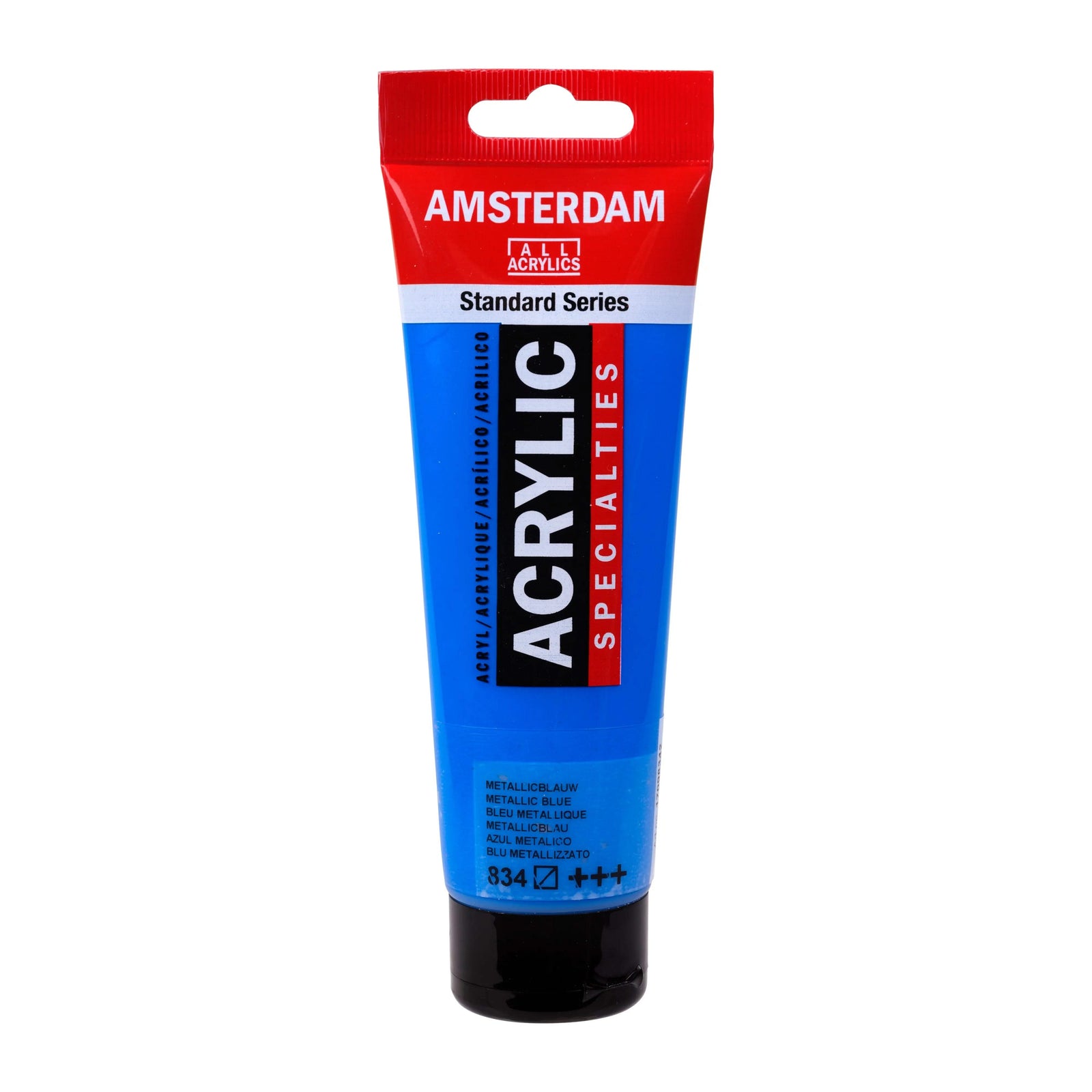 Amsterdam Standard Series Acrylfarbe Tube 120 ml Metallicblau 834 - Kidis Art