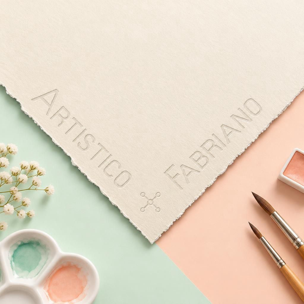 Generiert: [95951429-c2b0-405f-b46c-4e552cb99f33] Hauptbild – Fabriano Artistico - traditional white - Bogen - 56x76cm - 300g - satiniert, 10 Stück