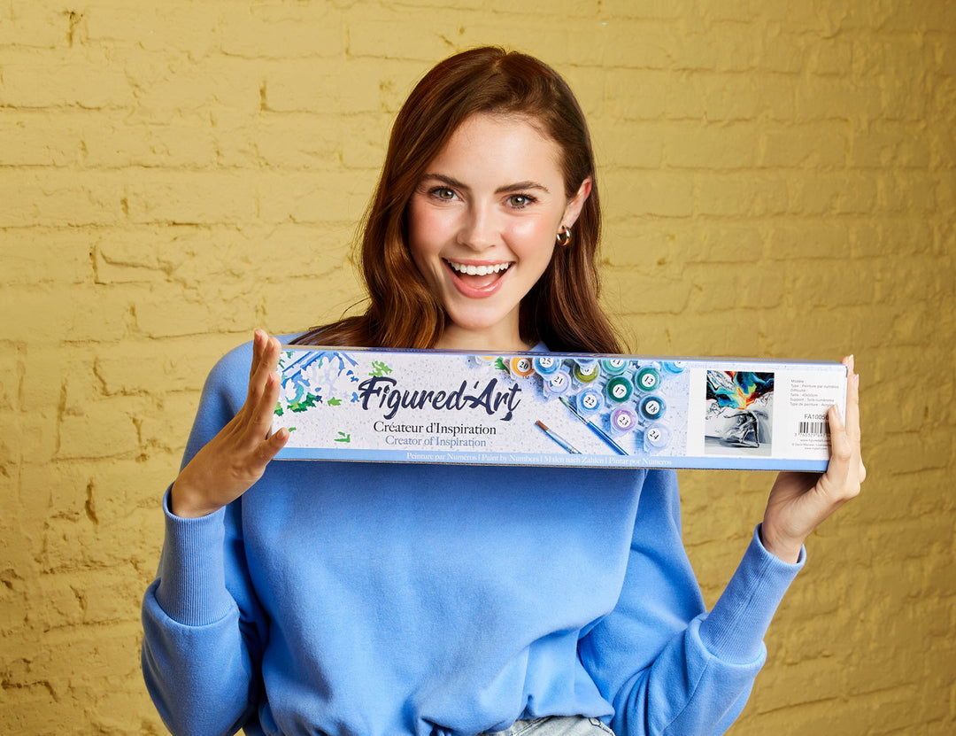 Malen nach Zahlen 40x50cm ohne Keilrahmen Figured’Art Farbexplosion