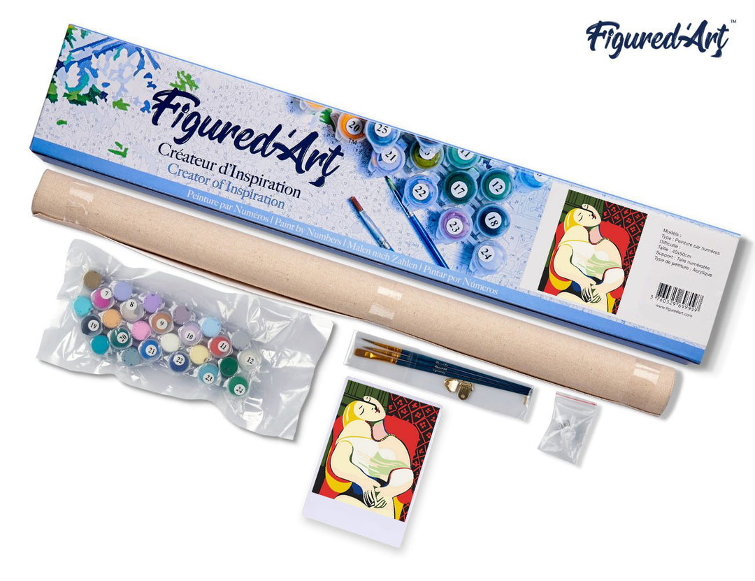 Malen nach Zahlen 40x50cm ohne Keilrahmen Figured’Art Picasso - Der Traum