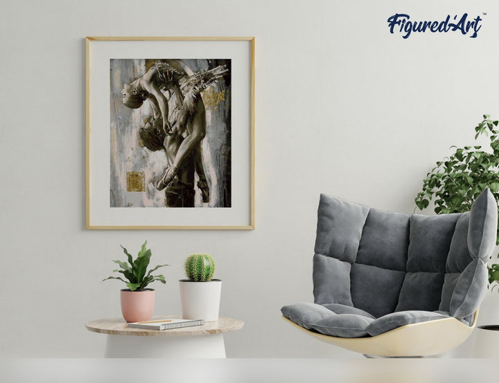 Malen nach Zahlen 40x50cm ohne Keilrahmen Figured’Art Klassisches Paartanzen