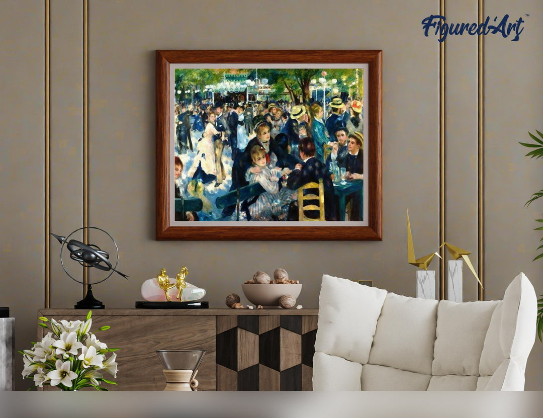 Malen nach Zahlen 40x50cm ohne Keilrahmen Figured’Art Renoir - Bal du Moulin de la Galette