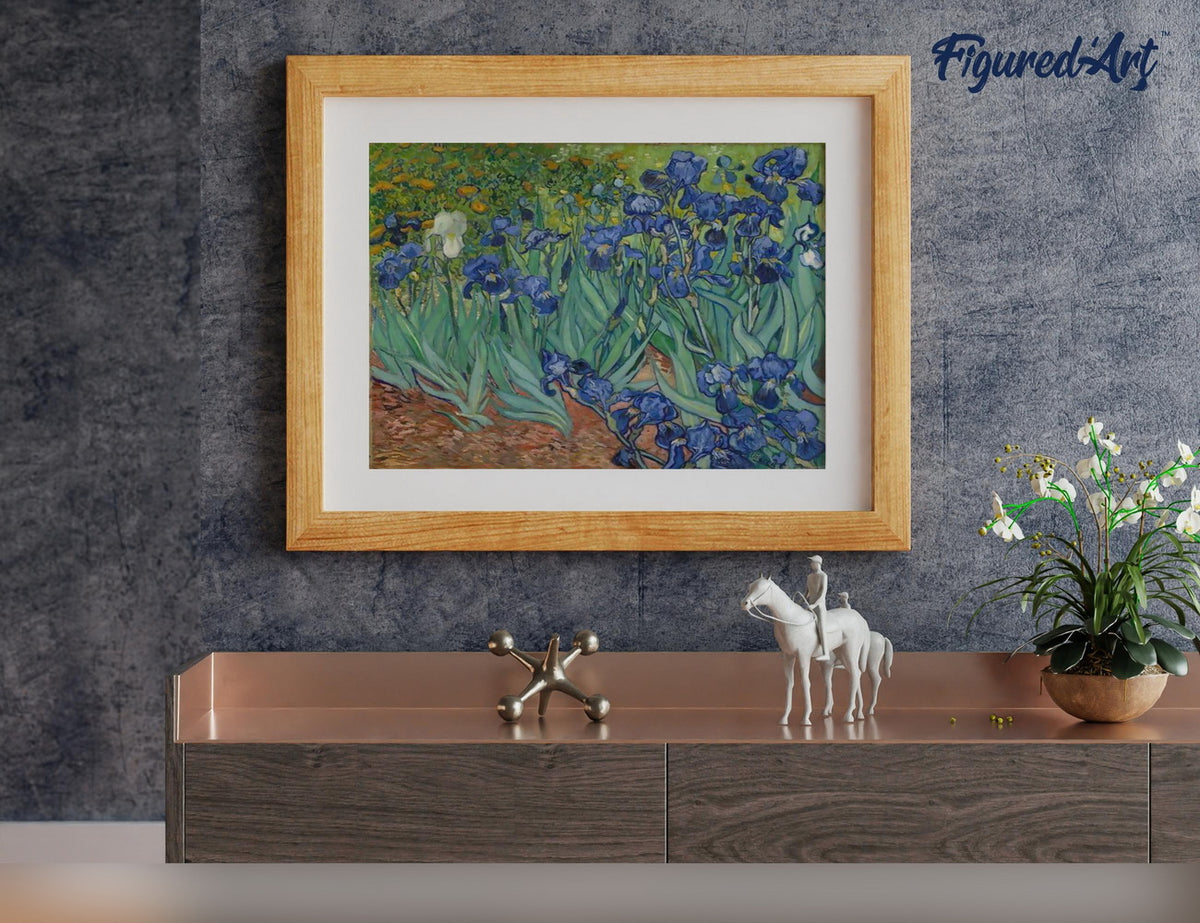 Malen nach Zahlen 40x50cm ohne Keilrahmen Figured’Art Iris – Van Gogh - Kidis Art