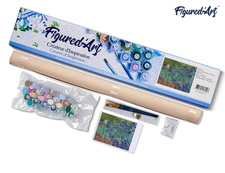 Malen nach Zahlen 40x50cm ohne Keilrahmen Figured’Art Iris – Van Gogh