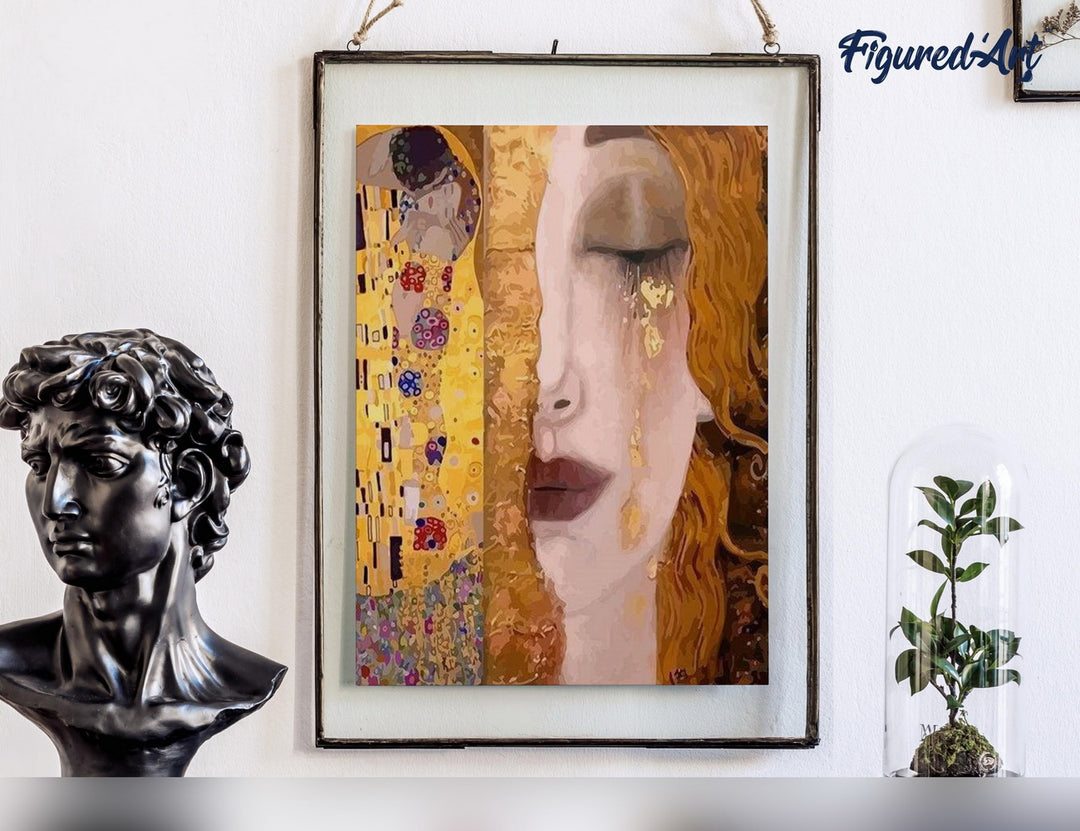 Malen nach Zahlen 40x50cm ohne Keilrahmen Figured’Art Gustav Klimt