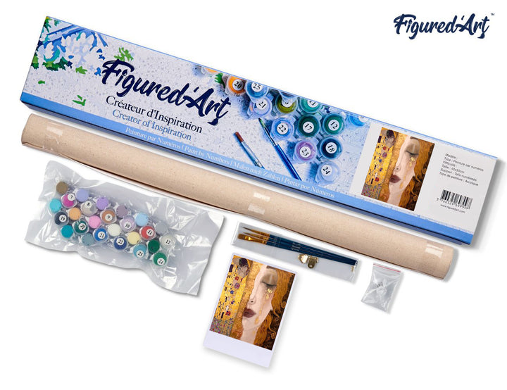 Malen nach Zahlen 40x50cm ohne Keilrahmen Figured’Art Gustav Klimt