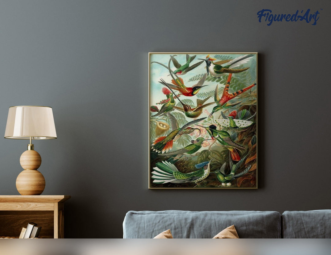 Malen nach Zahlen 40x50cm ohne Keilrahmen Figured’Art Alle Vögel - Kidis Art