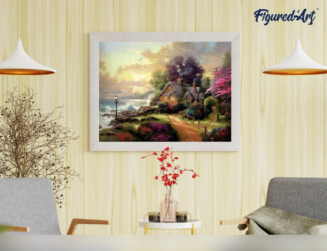 Malen nach Zahlen 40x50cm ohne Keilrahmen Figured’Art Im Reich der Feen