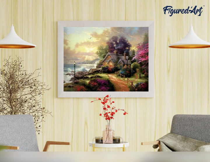 Malen nach Zahlen 40x50cm ohne Keilrahmen Figured’Art Im Reich der Feen