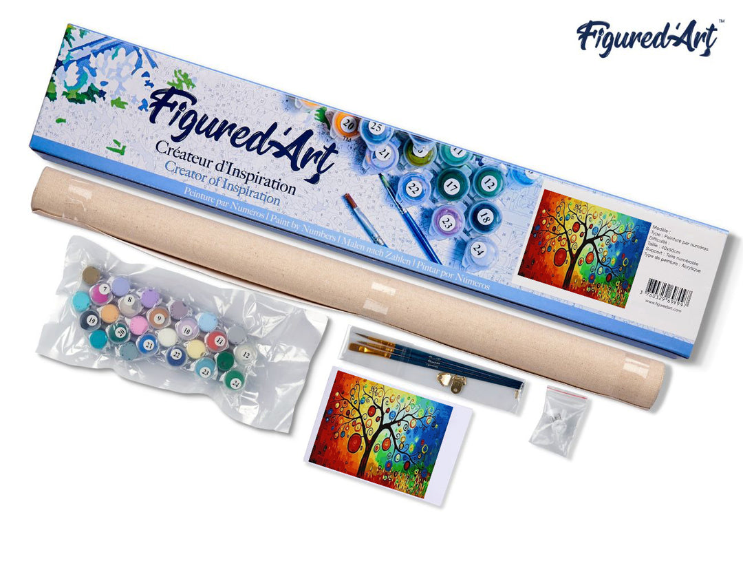 Malen nach Zahlen 40x50cm ohne Keilrahmen Figured’Art Hängende Lampen