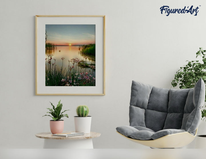 Malen nach Zahlen 40x50cm ohne Keilrahmen Figured’Art Ruhiger See