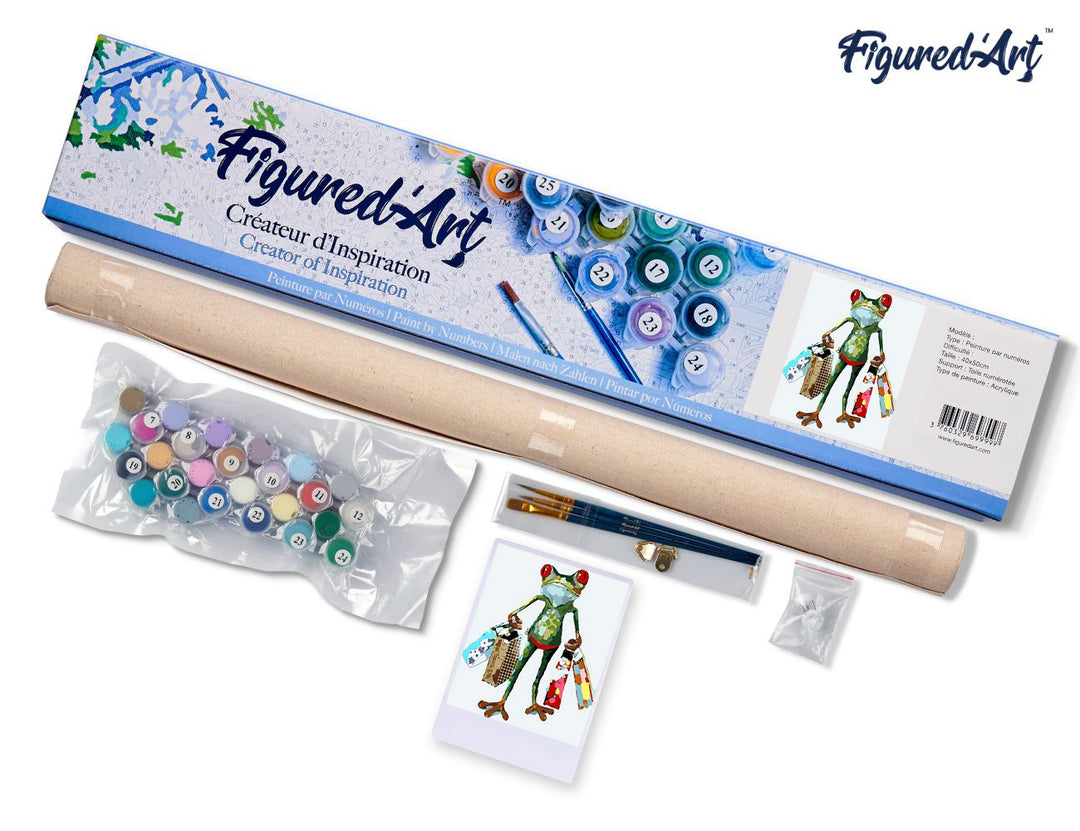 Malen nach Zahlen 40x50cm ohne Keilrahmen Figured’Art Froscheinkauf